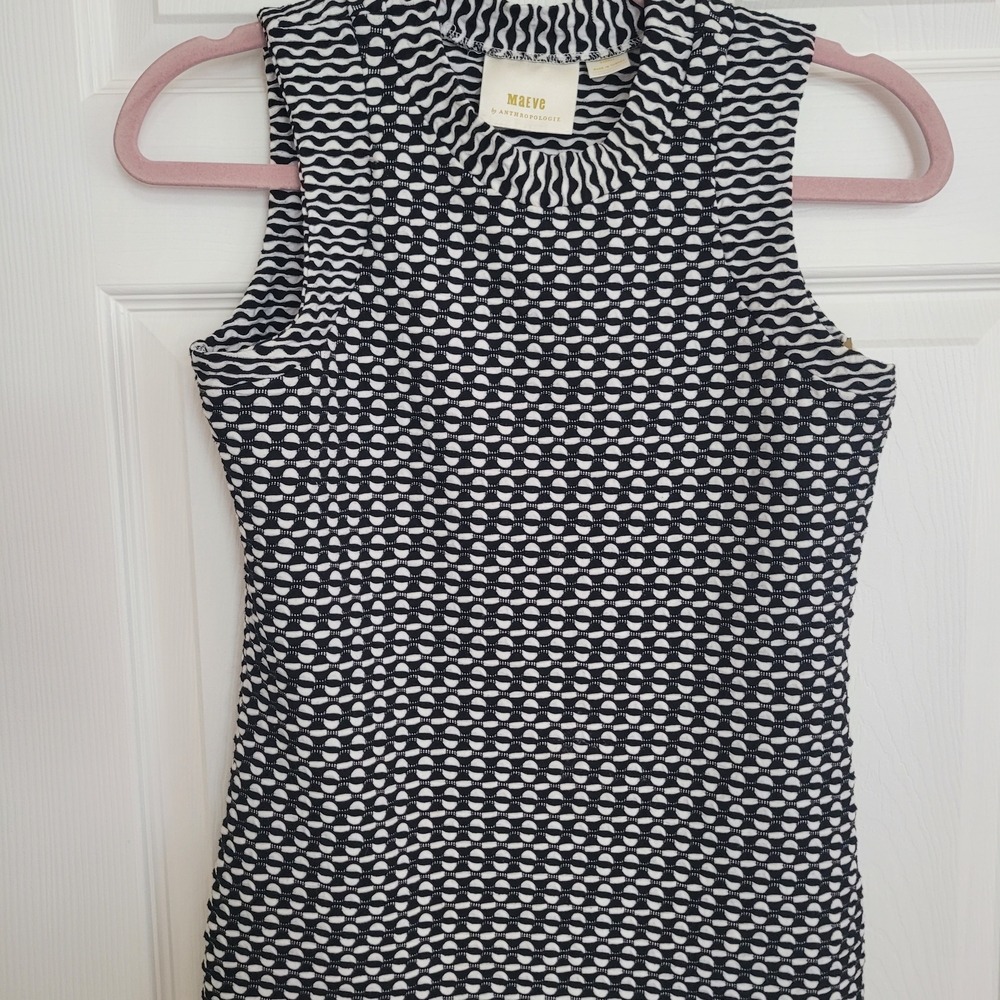 Maeve By ANTHROPOLOGIE Wave Pattern Top